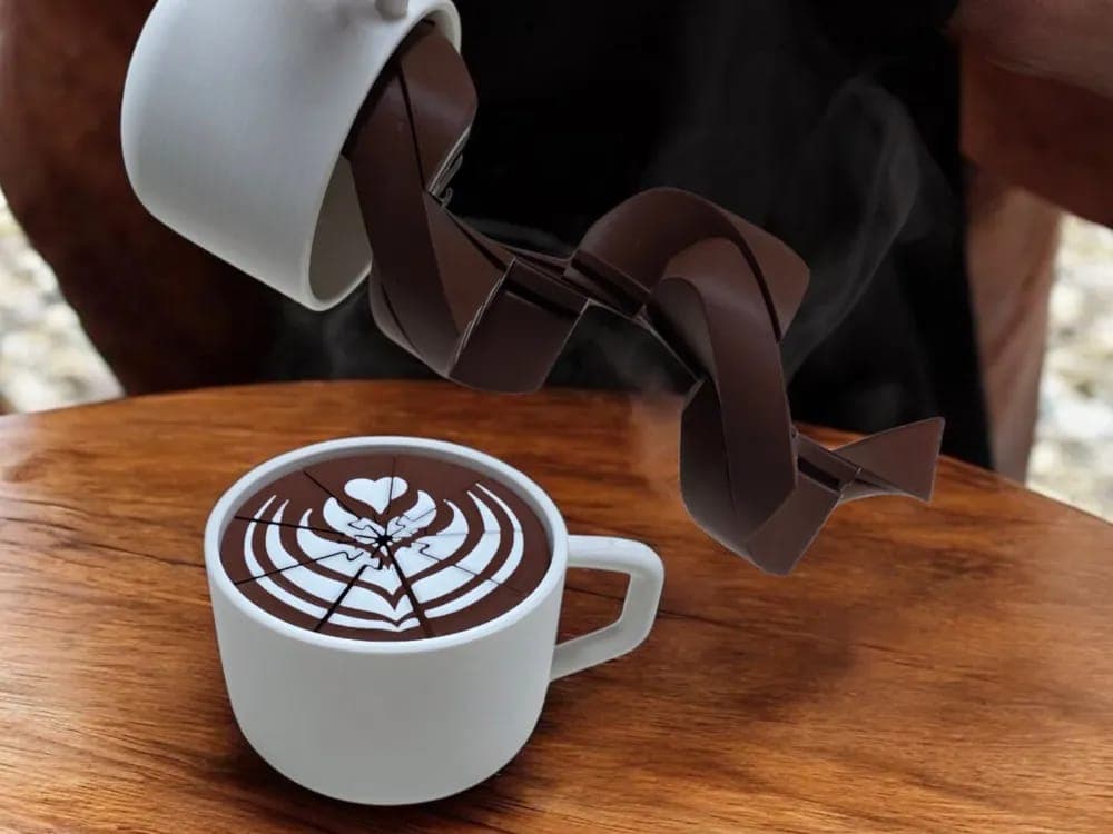 Taza cafe involcable