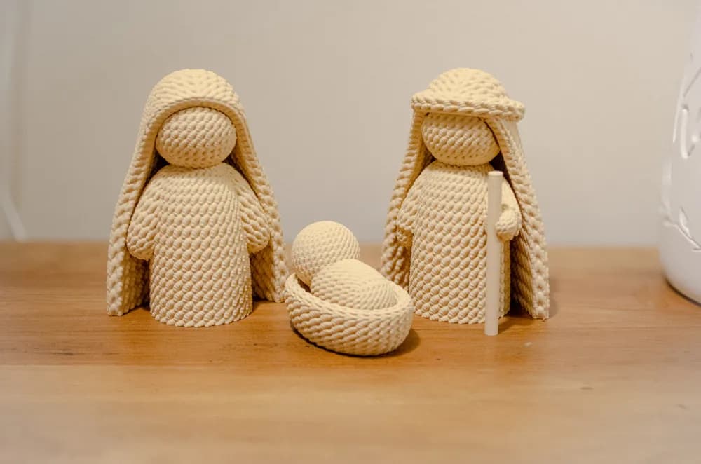 Pesebre estilo crochet