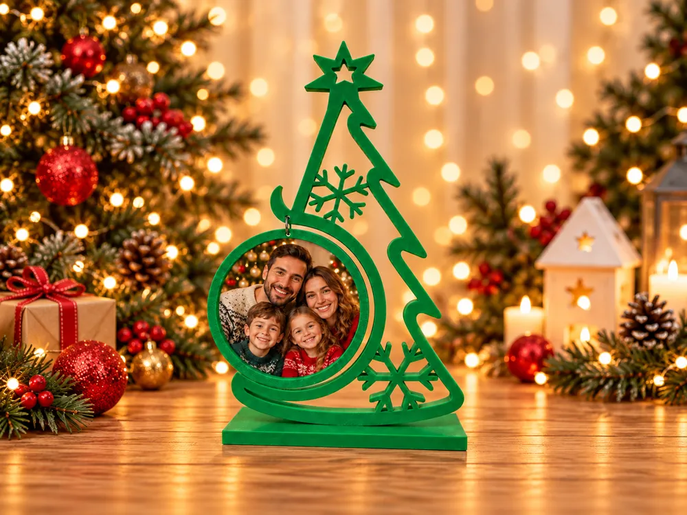 Árbol con foto aprox 15/20cm