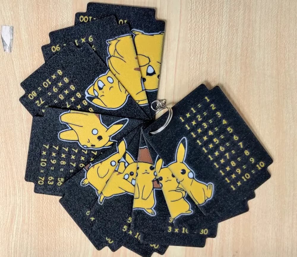 Set tablas pikachu